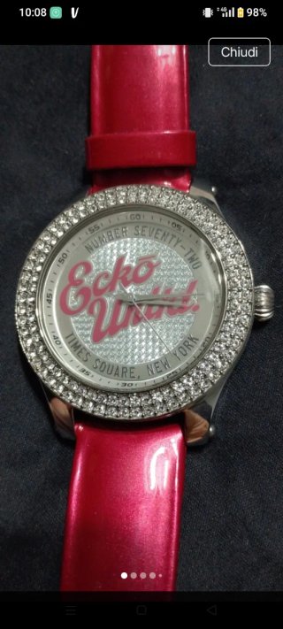 Orologio Ecko Unltd donna Argento Rosso