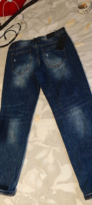 Pantalones Vaqueros Desgastados Azules