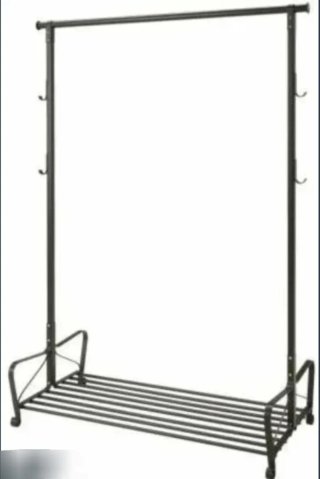 Burra Perchero Ikea Metálico Negro
