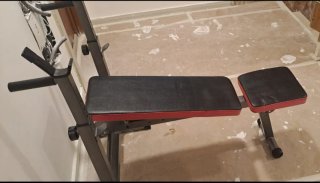 Banco de musculación plegable con Rack
