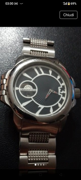 Orologio Uomo Frankstone Nero/Argento