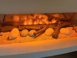 Chimenea eléctrica moderna