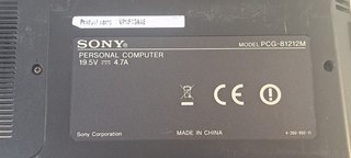 Portátil Sony VAIO PCG-81212M (NO FUNCIONA)