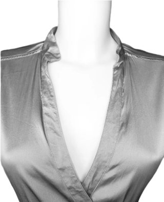Blusa  Cruzada de Seda Karen Millen T-38