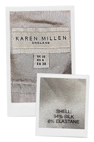 Blusa  Cruzada de Seda Karen Millen T-38