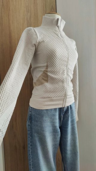 Chaqueta deportiva ajustada elástica nido de abeja
