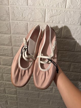 Bailarinas Zara rosas y blancas