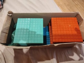 Matemática + Cálculo Base 10 Dienes colores Montes