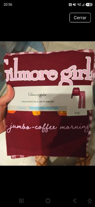 Pijama Gilmore Girls Jumbo Coffee Morning Talla M