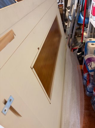 Cabecero de madera mas somier y colchon
