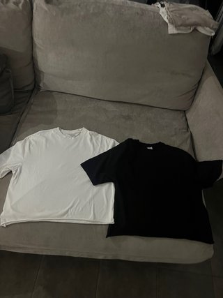 Pack 2 Camisetas blanca y negra cropped