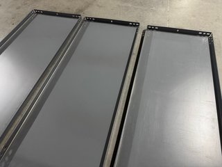 3 Vassoi Metallici per Scaffale 1000x400mm