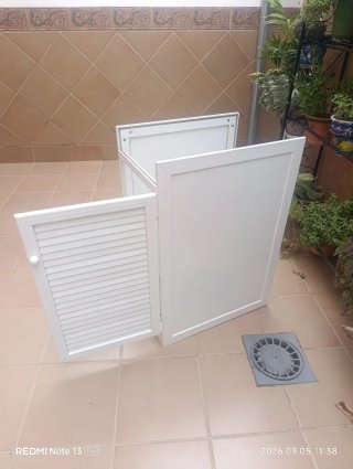 Armario para pila de lavar de aluminio
