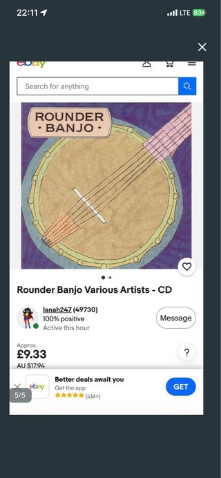 CD Rounder Banjo Folk