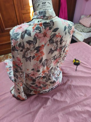 Vestido gasa estampado entretiempo