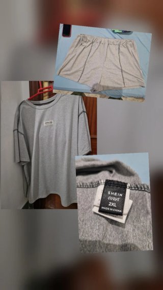 Conjunto deportivo SHEIN gris talla XXL