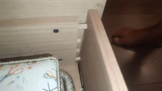 Mueble TV madera roble chapado/maciza