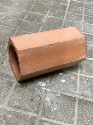 Botelleros barro/terracota hexagonales
