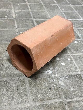 Botelleros barro/terracota hexagonales