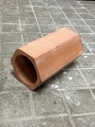Botelleros barro/terracota hexagonales