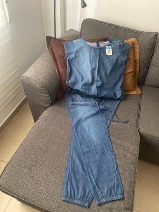 Mono vaquero azul claro