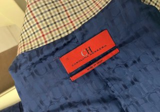 Blazer Carolina Herrera Cuadros Talla M
