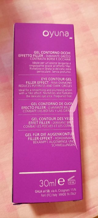 Oyuna Gel Contorno Occhi Effetto Filler