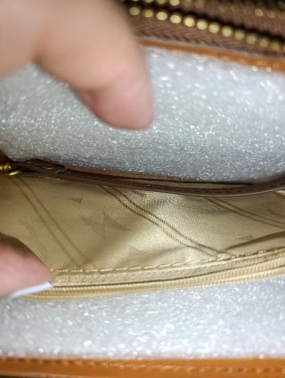 Borsello donna bronzo con strass