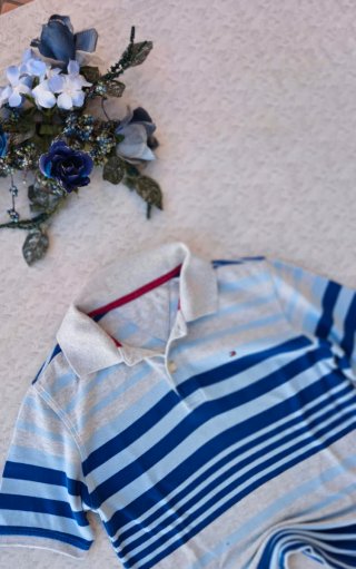 Polo Tommy Hilfiger Uomo Righe Taglia S