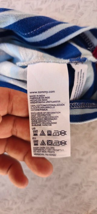 Polo Tommy Hilfiger Uomo Righe Taglia S
