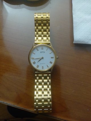 Reloj Teylo Dorado Esfera Blanca