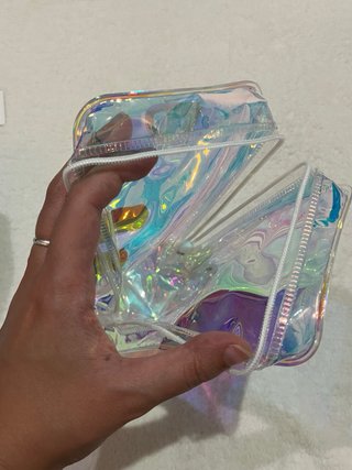 Pack 2 neceseres azul y transparente nuevos