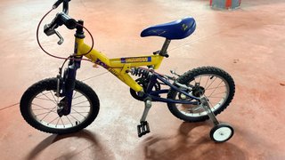 Bicicleta infantil 16 con ruedines