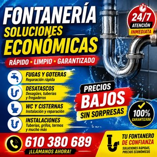 Servicios de Fontanería 610 380 689