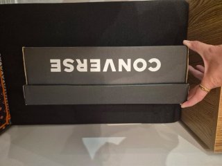 Zapatos Converse Mujer Negros/Blancos Nuevos