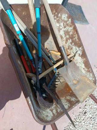 Lote herramientas jardinería
