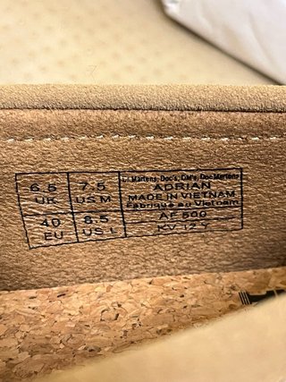 Mocassini Dr. Martens Pelle Beige/Marrone Tg 40