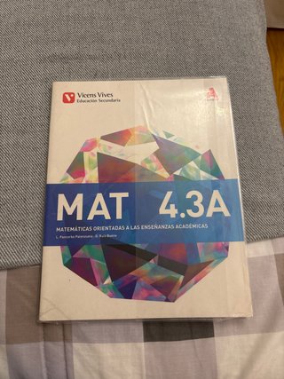 MAT 4A, Matemáticas orientadas a las enseñanzas...