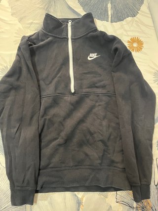 Sudadera Nike media cremallera negra