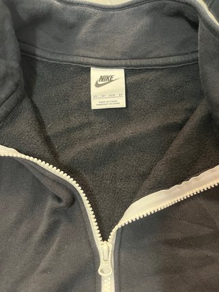 Sudadera Nike media cremallera negra