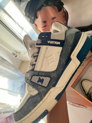 Louis Vuitton Scarpe Uomo Blu Bianco