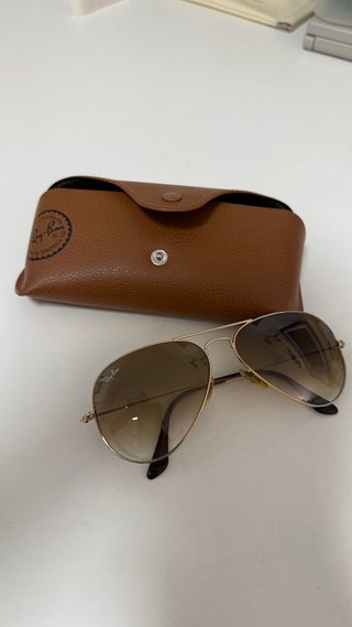 Gafas Ray-Ban Aviator RB3025 Dorado Marrón