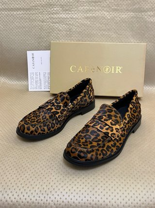 Mocassini CaféNoir Pelle Leopardata Tg 39