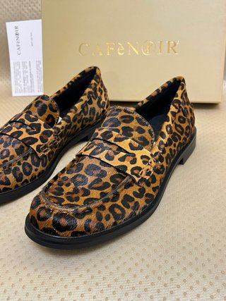 Mocassini CaféNoir Pelle Leopardata Tg 39