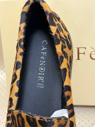 Mocassini CaféNoir Pelle Leopardata Tg 39