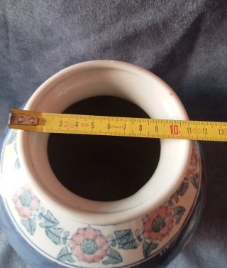 Vaso vintage ceramica floreale