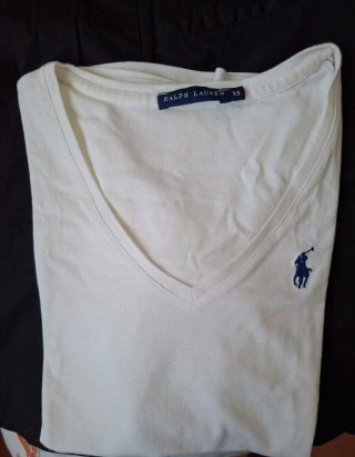 Maglietta Polo Ralph Lauren bianca XS