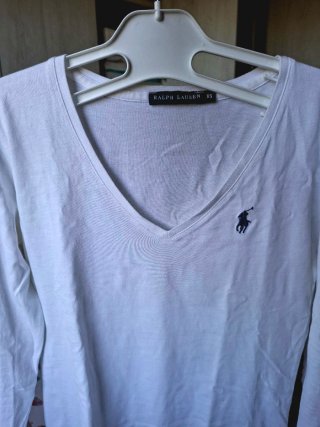 Maglietta Polo Ralph Lauren bianca XS