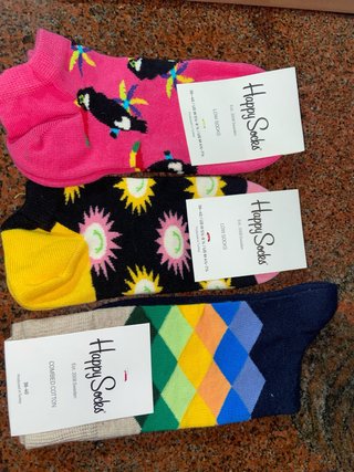 Lote 3 calcetines Happy Socks mujer