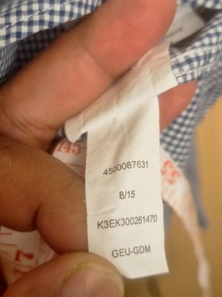 Camisa Calvin Klein Cuadros Azul y Blanco